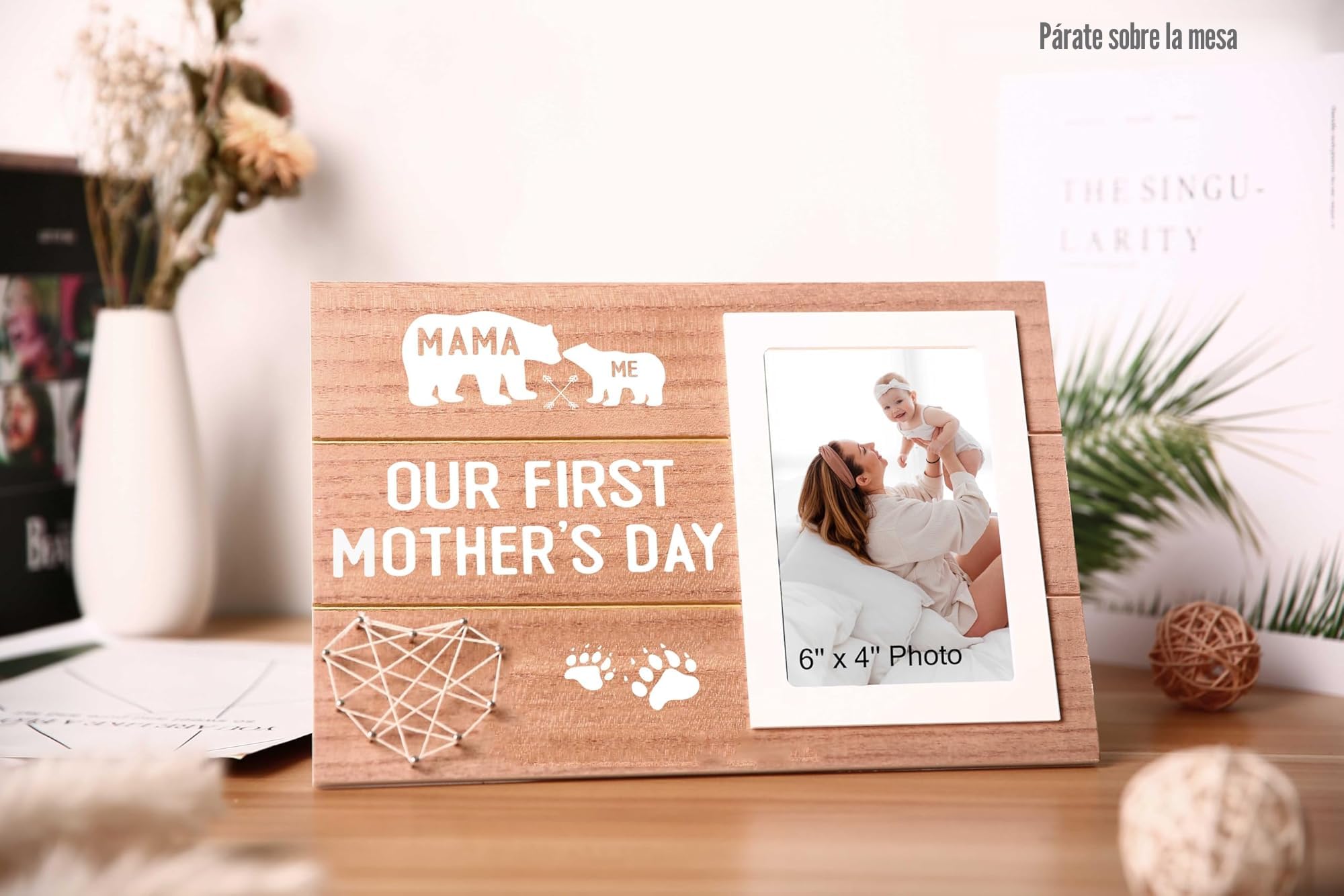 Regalo Original Para Mamá: Set De Marco Con Dedicatoria Y Osito De Peluche "Te Quiero Mamá" - El Detalle Emotivo Que Necesitas Para El Día De La Madre