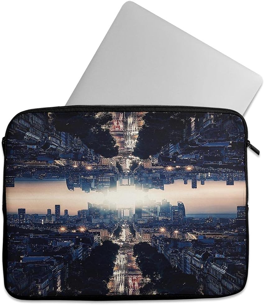 Design Skinz Rainbow Striped 10" Zipper Neoprene Sleeve Carrying Case Compatible with Acer, Asus, Dell, Lenovo, MacBook Laptops