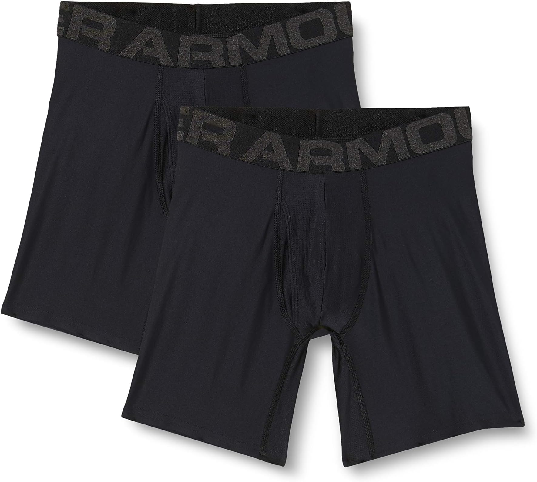 Under Armour mens Tech 6in 2 Pack Boxer Shorts