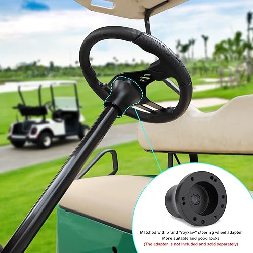 Miniatura 7 de Roykaw Golf Cart Steering Wheel Compatible with EZGO TXTRXV, Club Car DSPrecedentTempo, Yamaha and Most Golf Cart Models