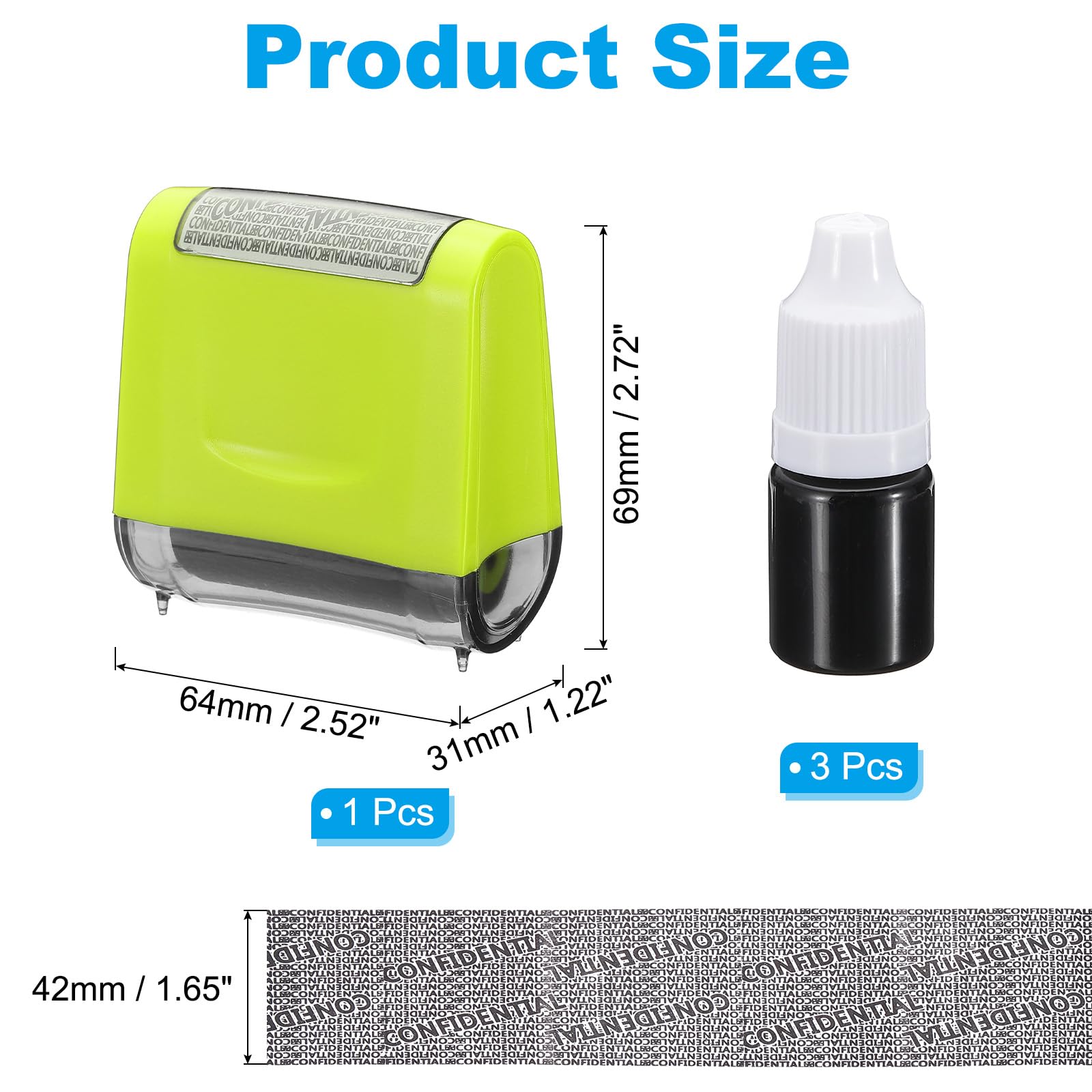 PATIKIL Identity Theft Protection Roller Stamp - Image 2