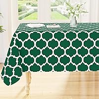 Vista 9 de Smiry - Mantel rectangular de vinilo impermeable con reverso de franela, lavable, a prueba de derrames, para mesa rectangular, comedor, campamento