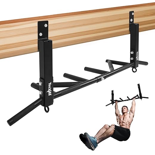 Yes4All Joist Mounted Pull Up Bar - Multi Grips Pull Up Bar/Chin Up Bar