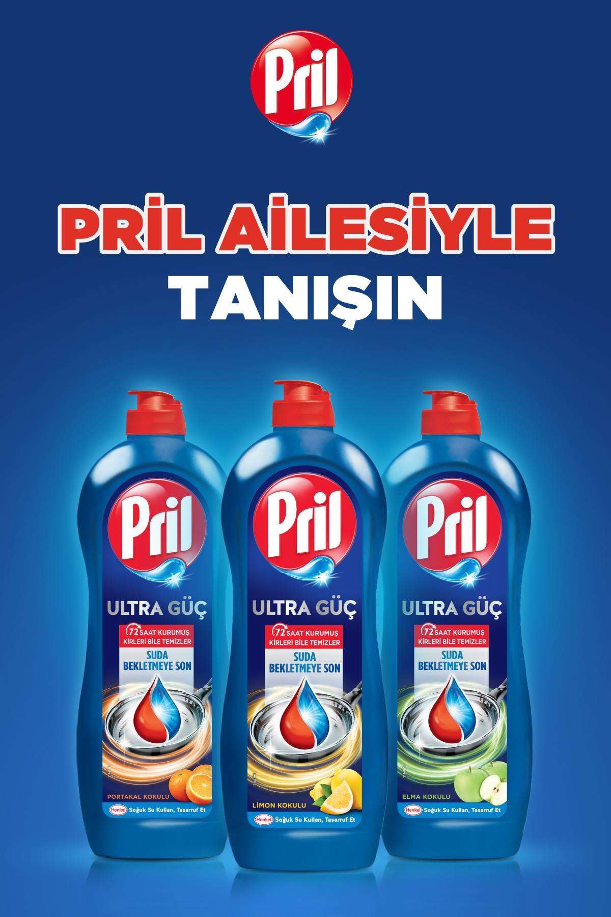 Pril Cold Power Yağ Çözme Etkili Limon Kokulu Sıvı Bulaşık Deterjanı 675 g, Limon Kokulu 675gr