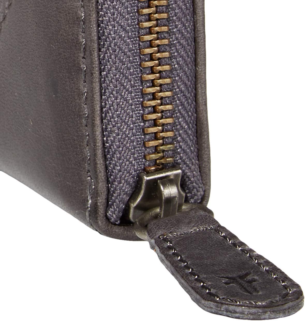 FRYE Melissa Zip Around Leather Wallet carbon One Size