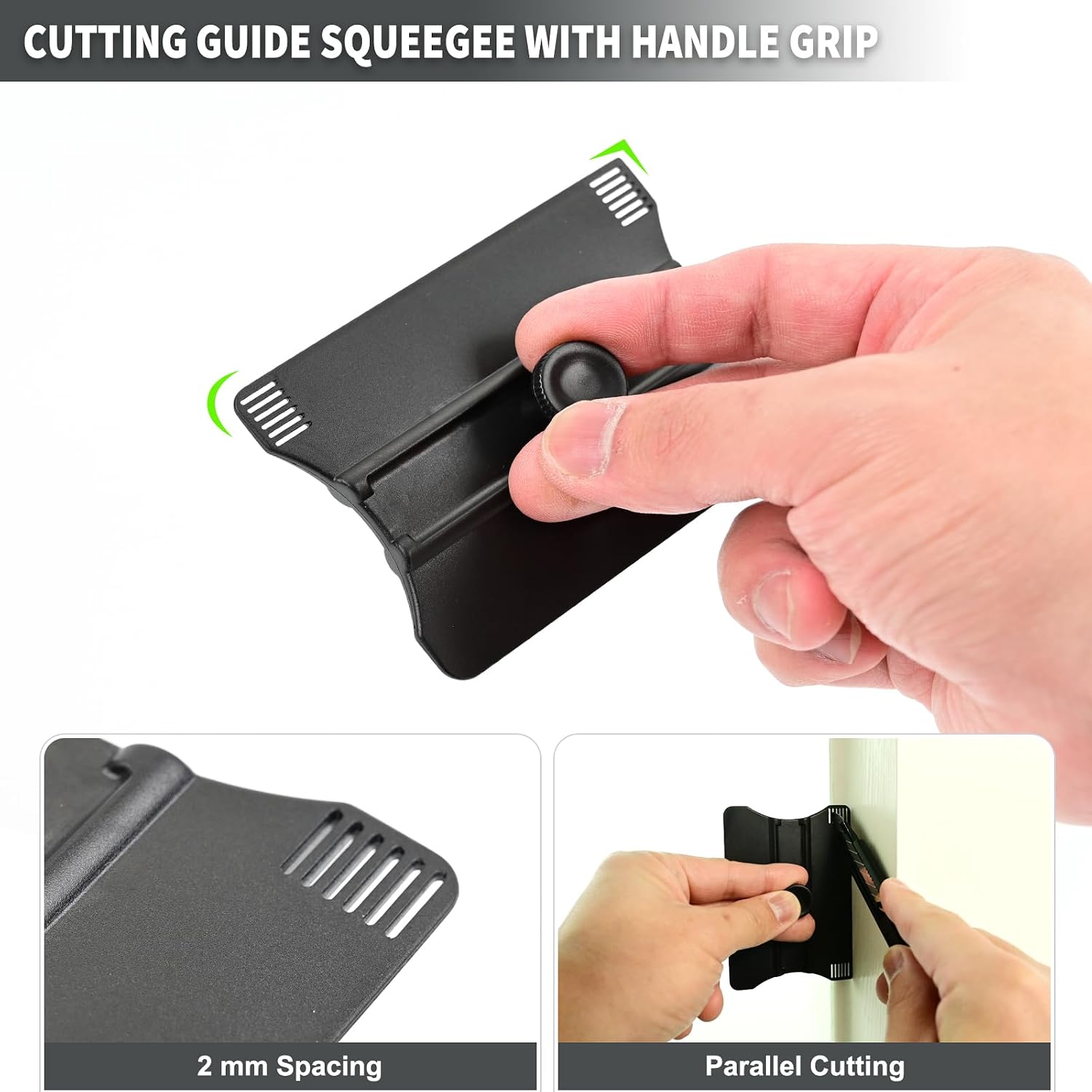 Window Privacy Film Installation Tool -100ML Spray Bottle,Vinyl Squeegee | Window Tinting Squeegee with Cutting Guide Film Cutting Knife with 10 Replacement Blades for Car Wrapping PPF Installation
