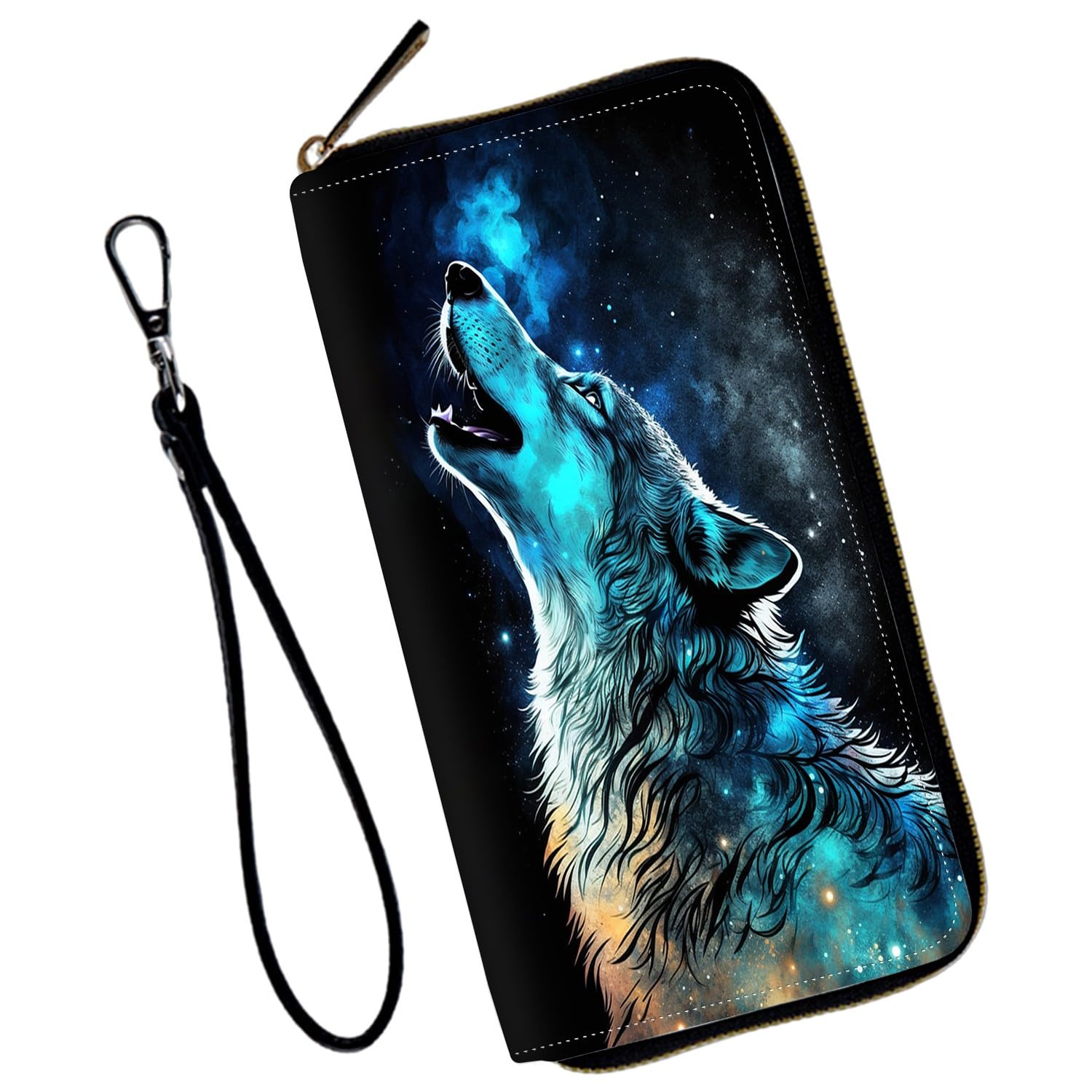 Mxfdegf Wristlet Wallet for Women Teen Girls RFID Blocking Credit Card Holder with Removable Wristlet, Leather Phone Wallet Clutch Large Capacity