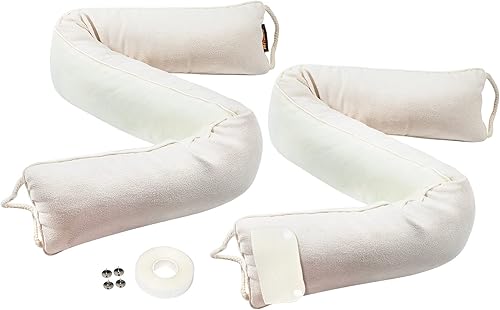 Miniatura 15 de MAGZO - Tapón de ruido para puerta; bloqueador de corrientes de aire, reductor de ruido, tapón de aire resistente para la parte inferior de la Gris