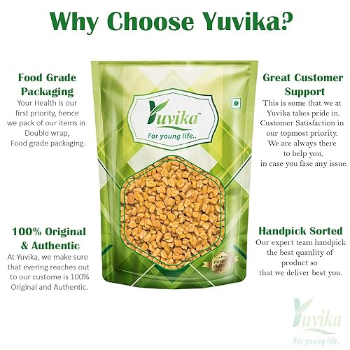 Miniatura 4 de YUVIKA Methi Dana - Trigonella Foenum-Graecum - Semillas de Fenugreek, 100