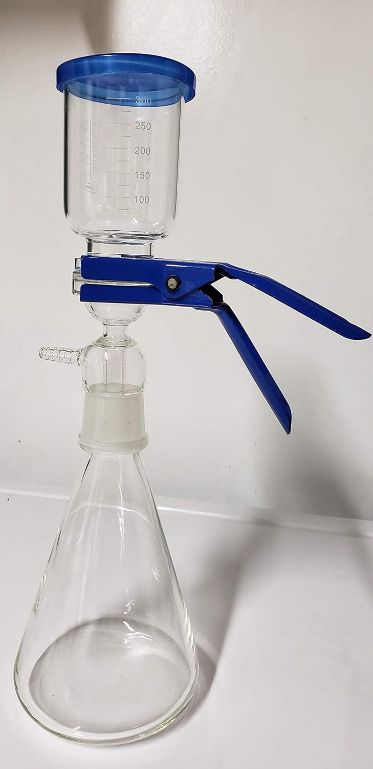 Beyondsupply-Lab Vacuum Filtration Distillation Apparatus 1000mL Filtering Flask