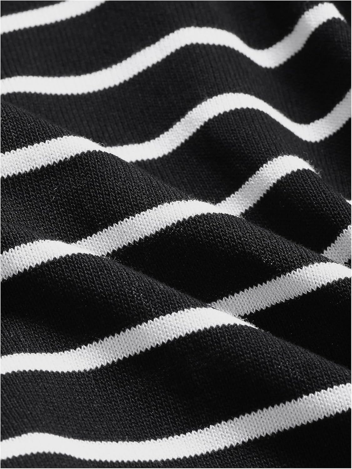 Milumia Women's Striped Collared V Neck Sweater Ribbed Knit Long Sleeve Casual Pullover Tops - Image 6