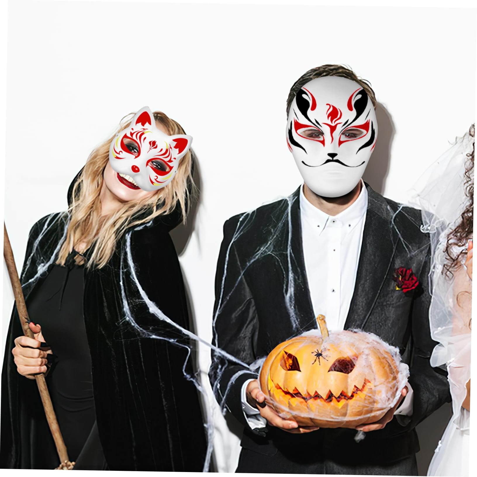 SUPVOX 10 Maschere Verniciabili Diy da Maschere Forma e Uomo per Feste e Halloween Accessori Creativi per Cosplay e Decorazioni da