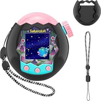 for Tamagotchi Paradise Case with Lanyard, Hard PC Solid Colour Protective Case for Tamagotchi Paradise Accessories, Drop & Shock Proof Body Guard No Device/Film