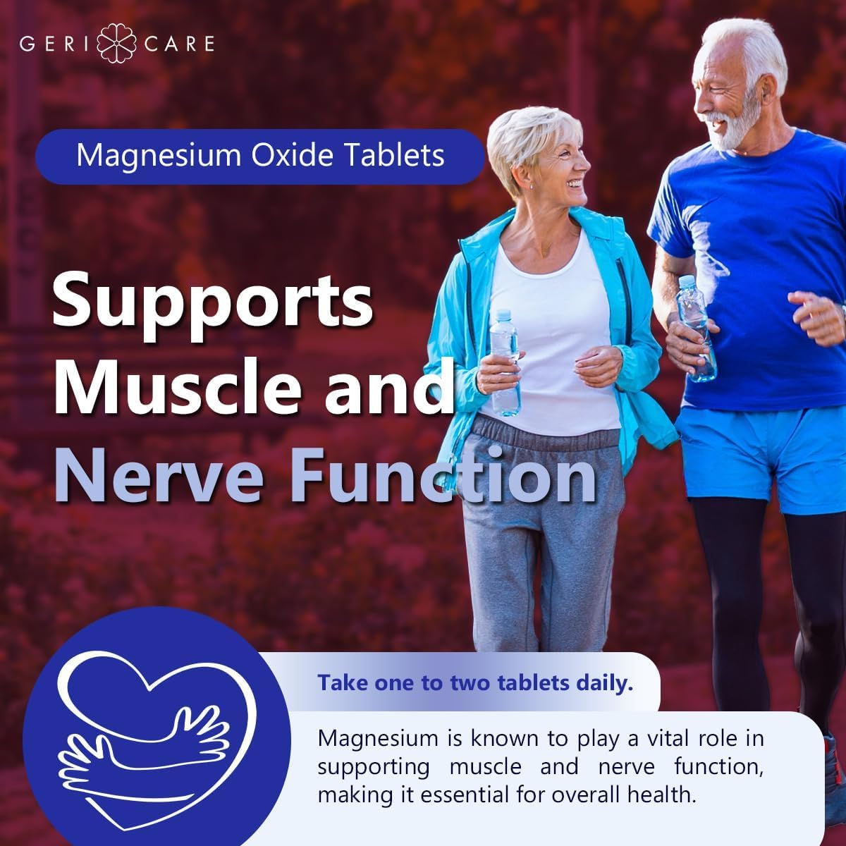 GeriCare Magnesium Oxide Supplement 240 mg of Elemental Magnesium, 120 Uncoated Tablets, Essential Mineral Support, Promotes Vascular Health, Bone Strength, and Muscle Function (Pack of 1) — Amazon image 6