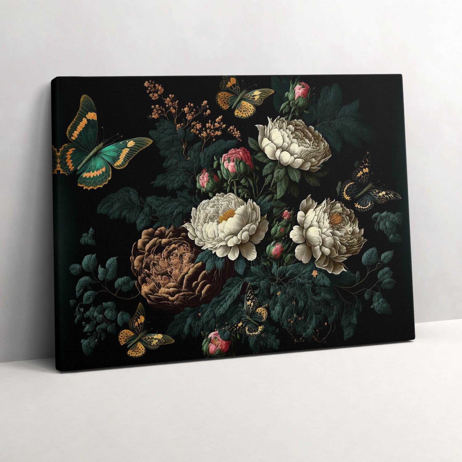 Tableau photo sur toile 80x60cm fleurs botaniques Wallfluent - 4