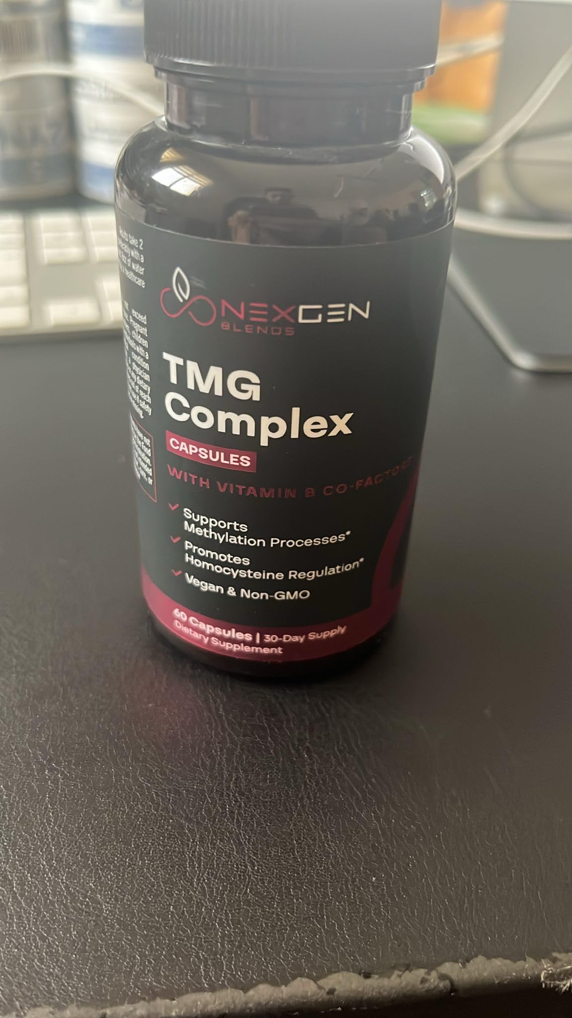 TMG Trimethylglycine Supplement with Methyl B Complex - 500mg Betaine TMG Supplement with Methylated Vitamin B Co Factors for Homocysteine Heart & Liver Support - Vegan & Non-GMO (1 Month Supply) — Amazon image 7