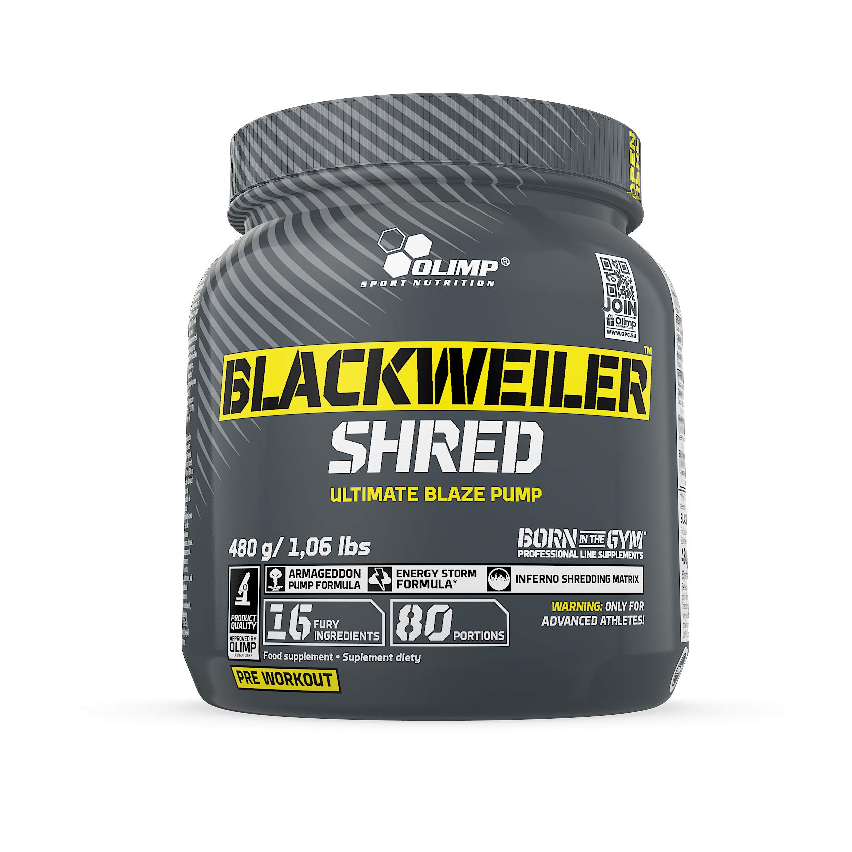 Olimp Blackweiler Shred, 480 g Dose (Exotic Orange)