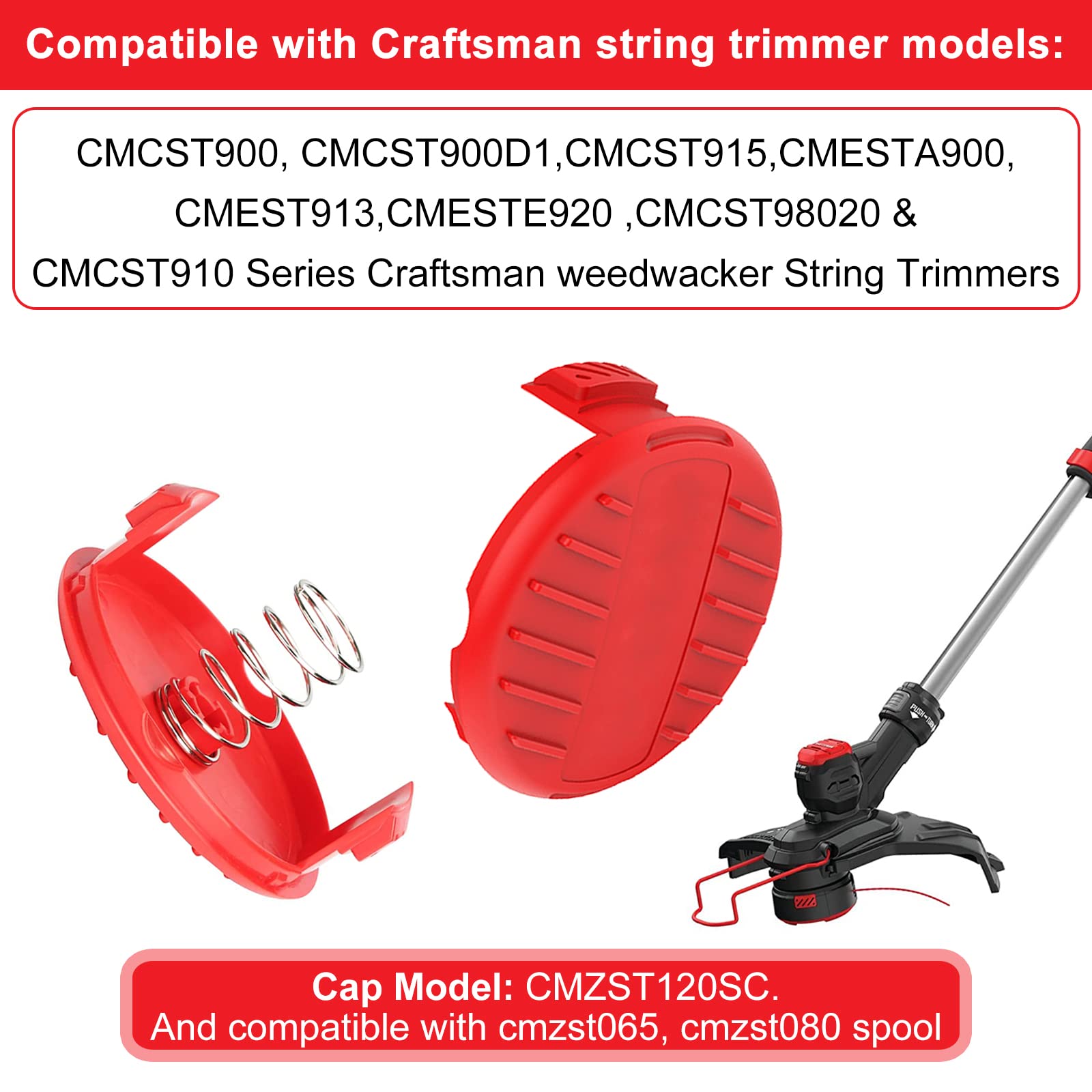 Snapklik.com : Cilivo CMZST120SC String Trimmer Cap Compatible