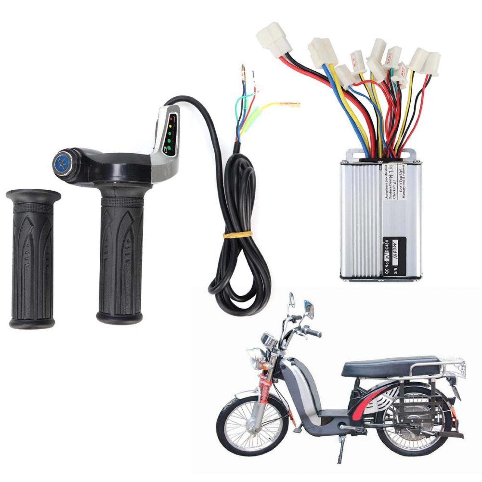 Poignée de Vitesse électrique Aramox, Kit de Poignées de Vélo électrique 48V 1000W