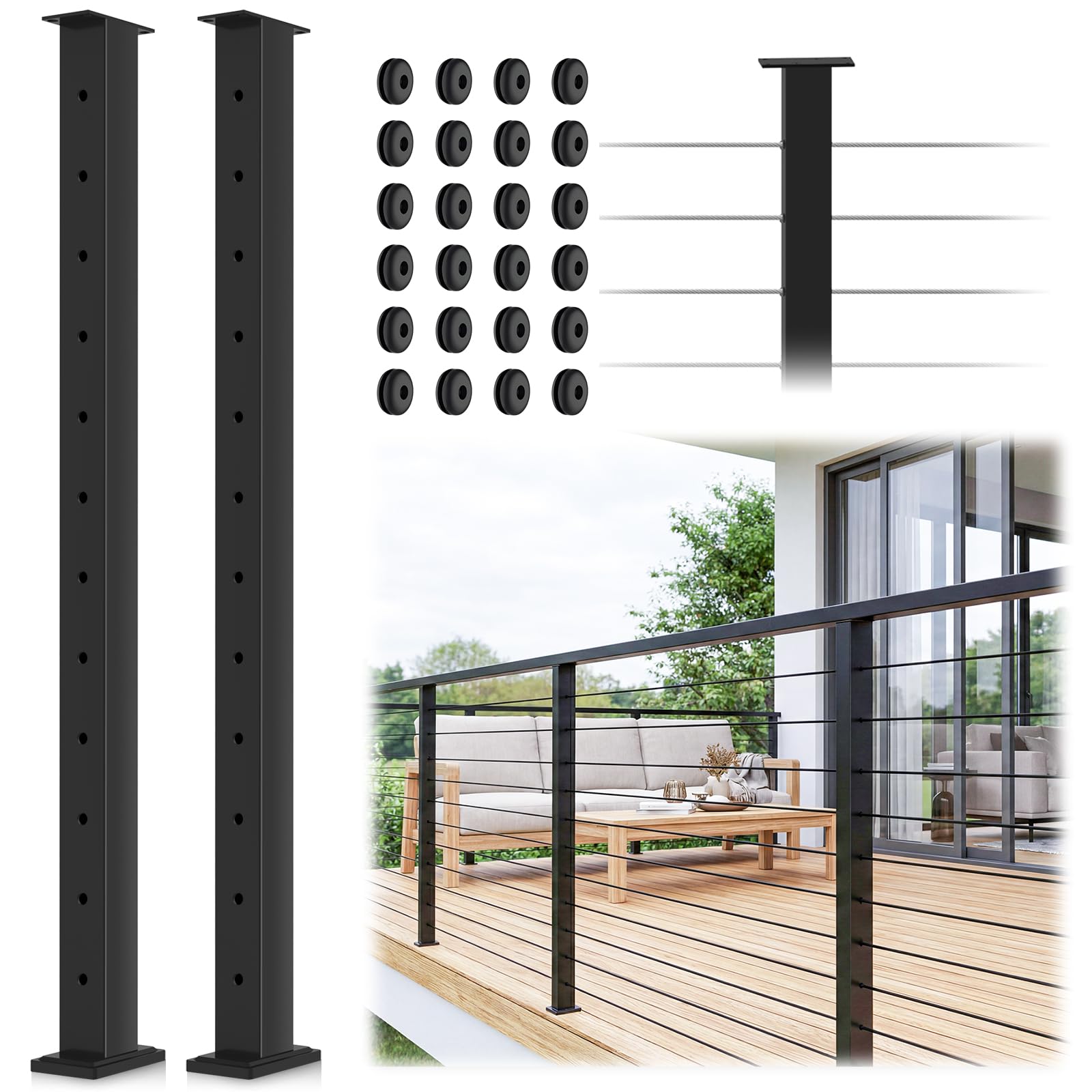 Beveled Angle Washers - Stainless Steel Railing Hardware -14