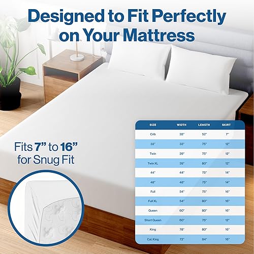 Miniatura 5 de Superior Linen - Sábana bajera ajustable de lino de calidad superior, 100 % algodón orgánico de 200 hilos, transpirable, suave y cómoda, se puede