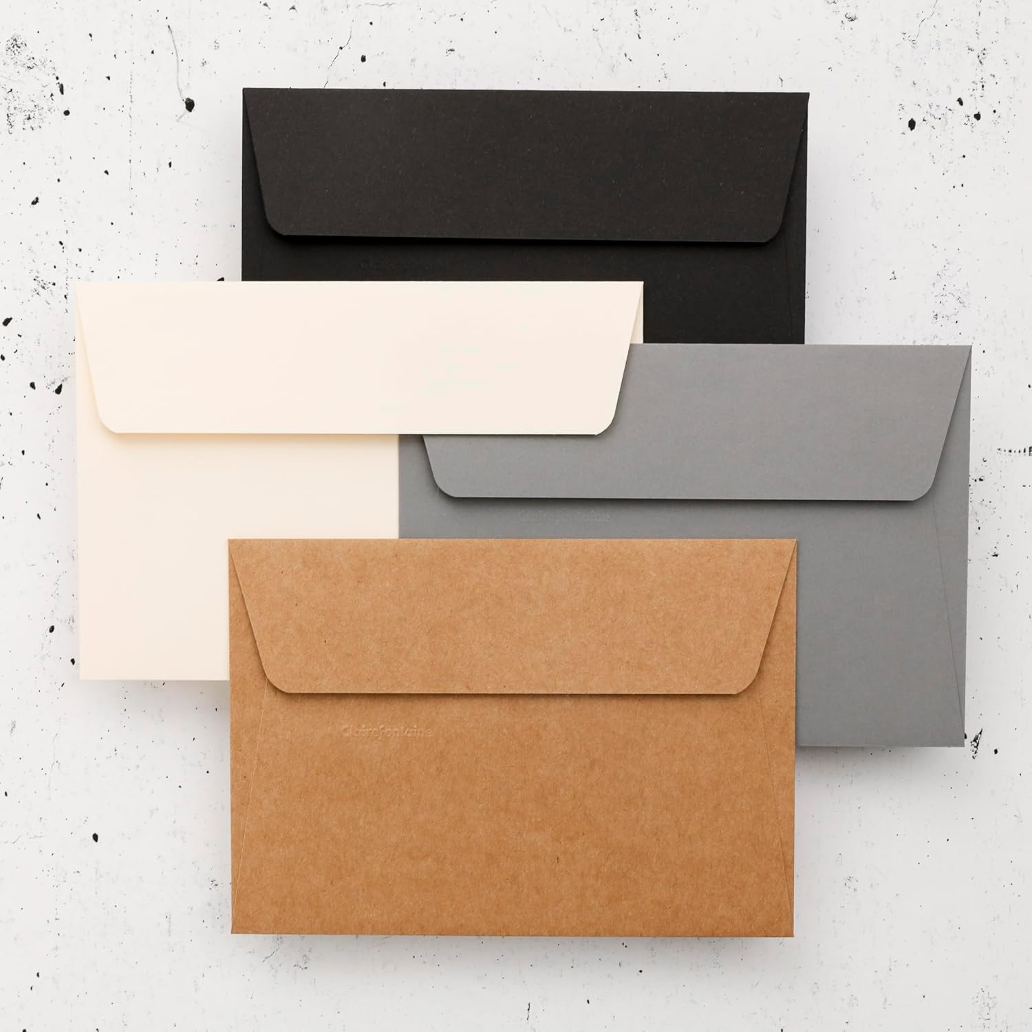 Clairefontaine - Ref 20902C - Pollen Fantasy Boxes with Printed Cards & Envelopes (Set of 20) - 110 x 155mm in Size, Printer Compatible, Assorted Colours - Casual