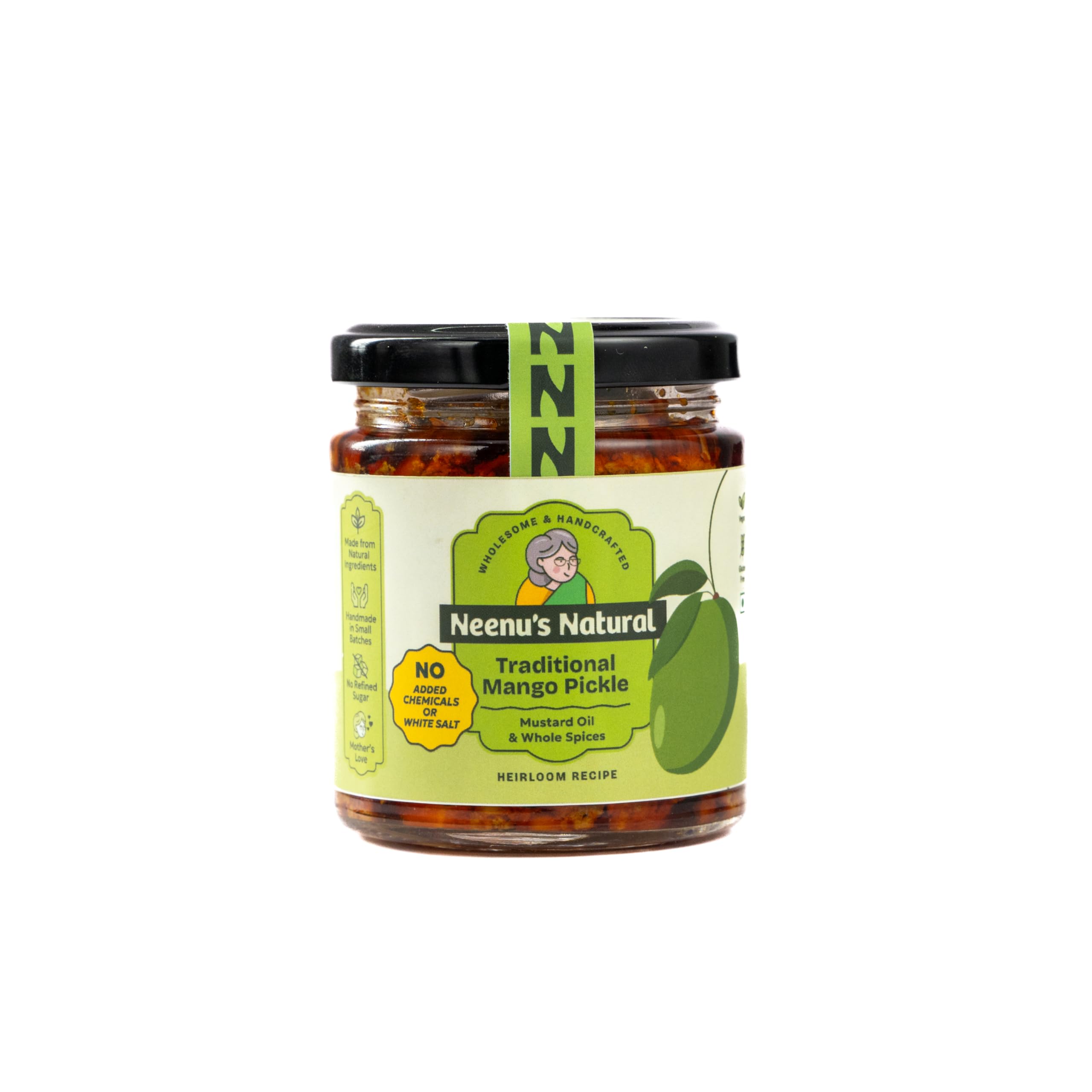 Neenu's Natural Traditional Mango Pickle - 200gm | Authentic North Indian Style Aam Achaar | Tangy, Flavorful Punjabi/Marwadi Achaar | Zero Artificial Preservatives-image-27