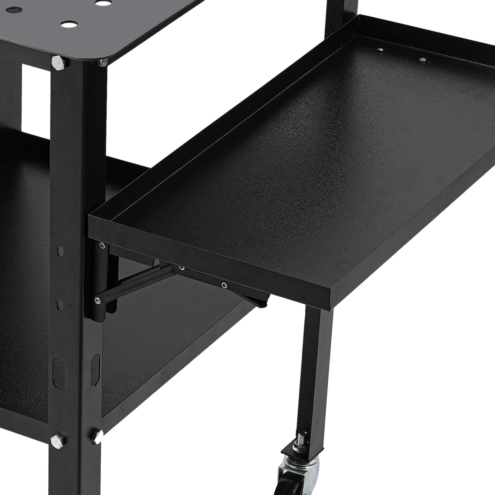 Banco de trabajo para taller, 111 x 60 x 85 cm, con cajones extraíbles, mesa de trabajo con ruedas, banco de trabajo móvil para garaje, taller, oficina y hogar, hasta 500 kg