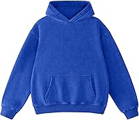 Dnzzs Women's Oversized Acid Wash Pullover Hoodie - Vintage Soft Heavyweight Sweatshirt for Ultimate Comfort