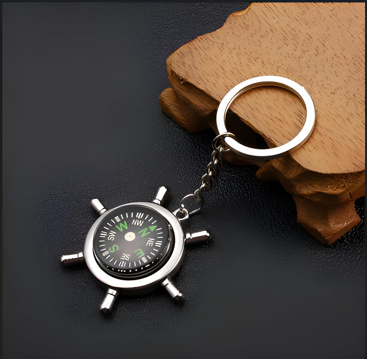 Navigator Compass Direction Metal Keychain | Portable Travel Compass for Hiking, Trekking, Camping, Outdoor Adventure | Durable Metal Car & Bike Key Ring for Everyday Use-image-28