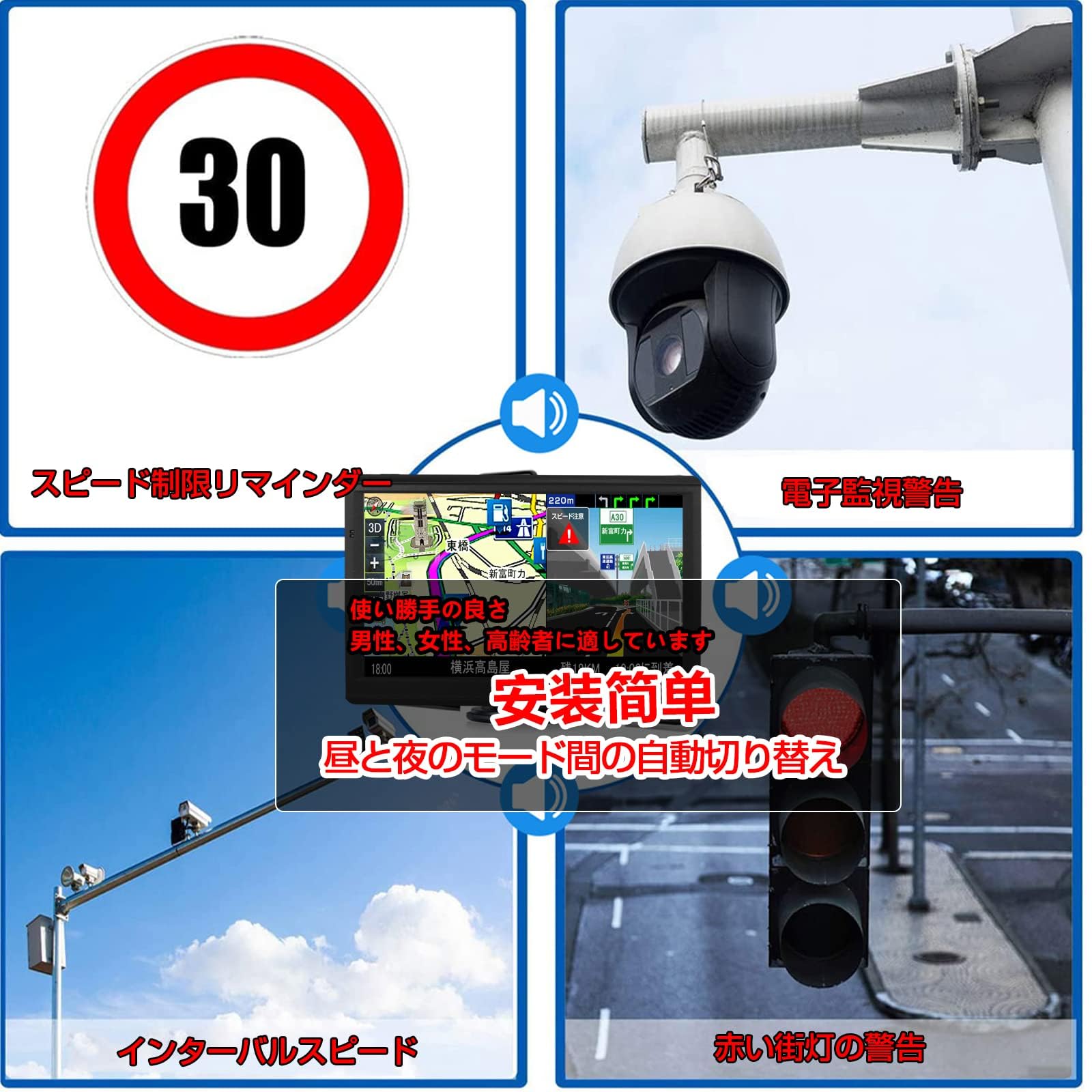 Amazon.co.jp: ポータブルナビ カーナビ 新地図 7インチ