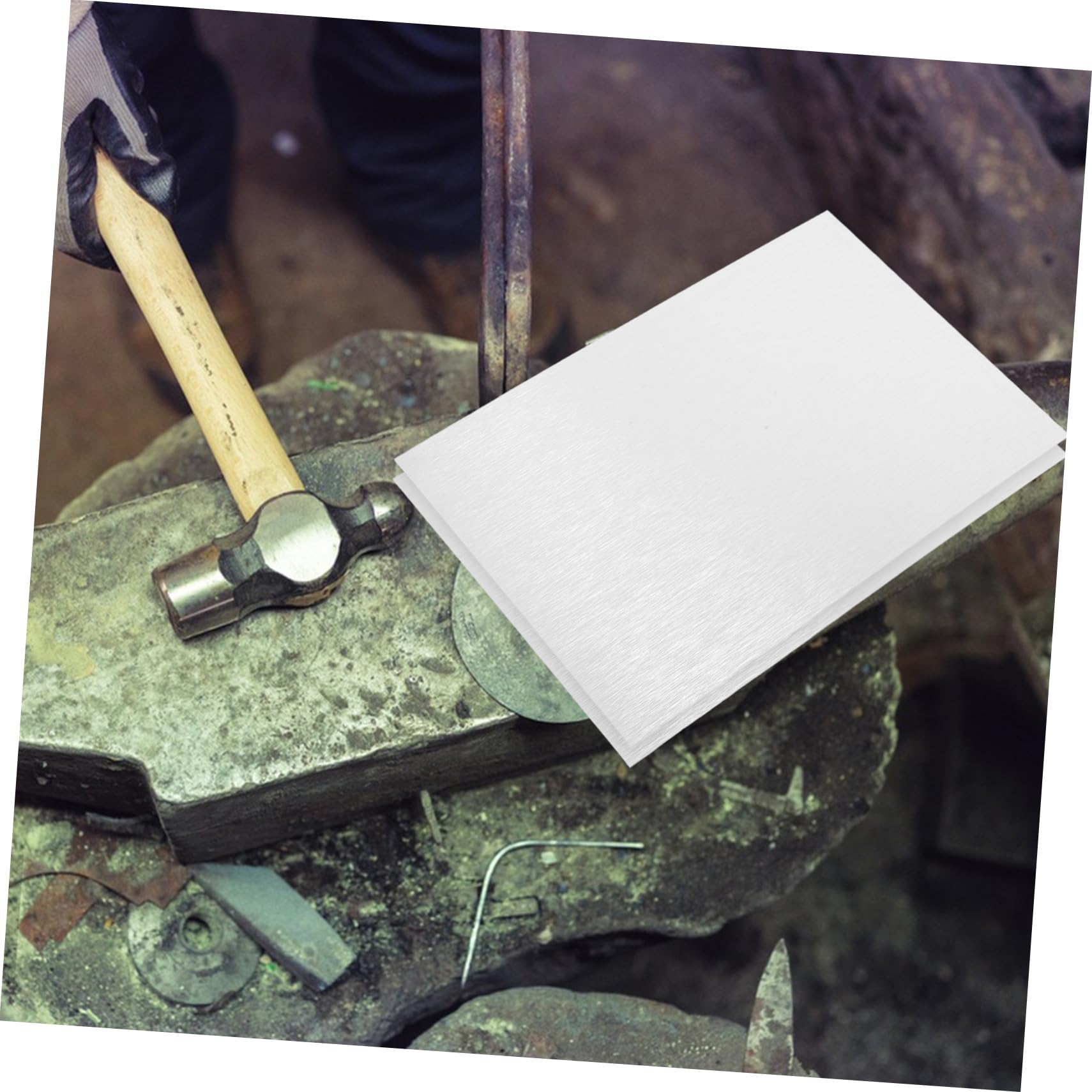 Láminas de Aluminio para Sublimación en Blanco, 10 Piezas Plata