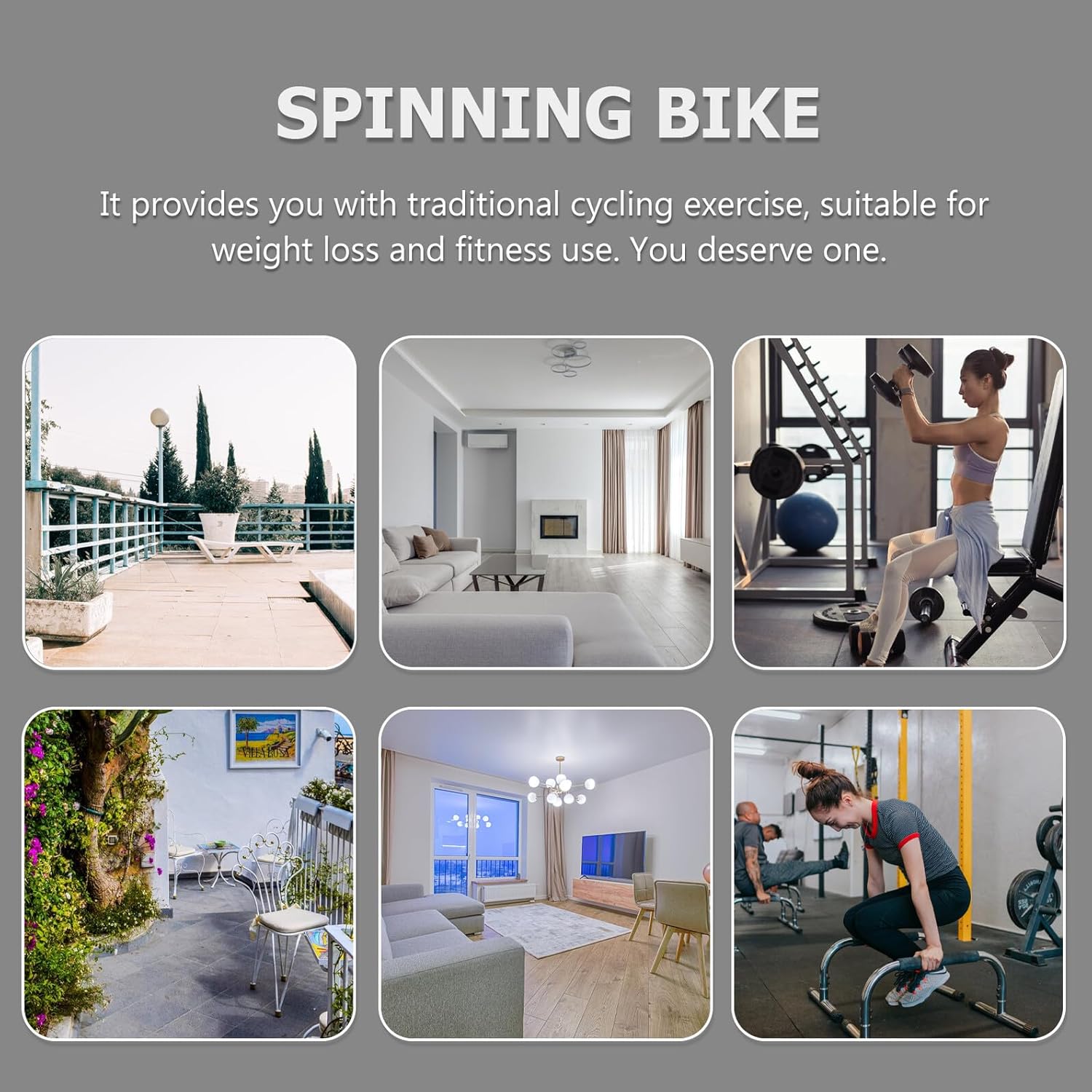 NOLITOY Indoor Stationary Exercise Bike Home Fitness Bike with Magnetic Resistance, Adjustable Seat, Weight Loss Cardio Training Equipment for Indoor Workout and Household Use