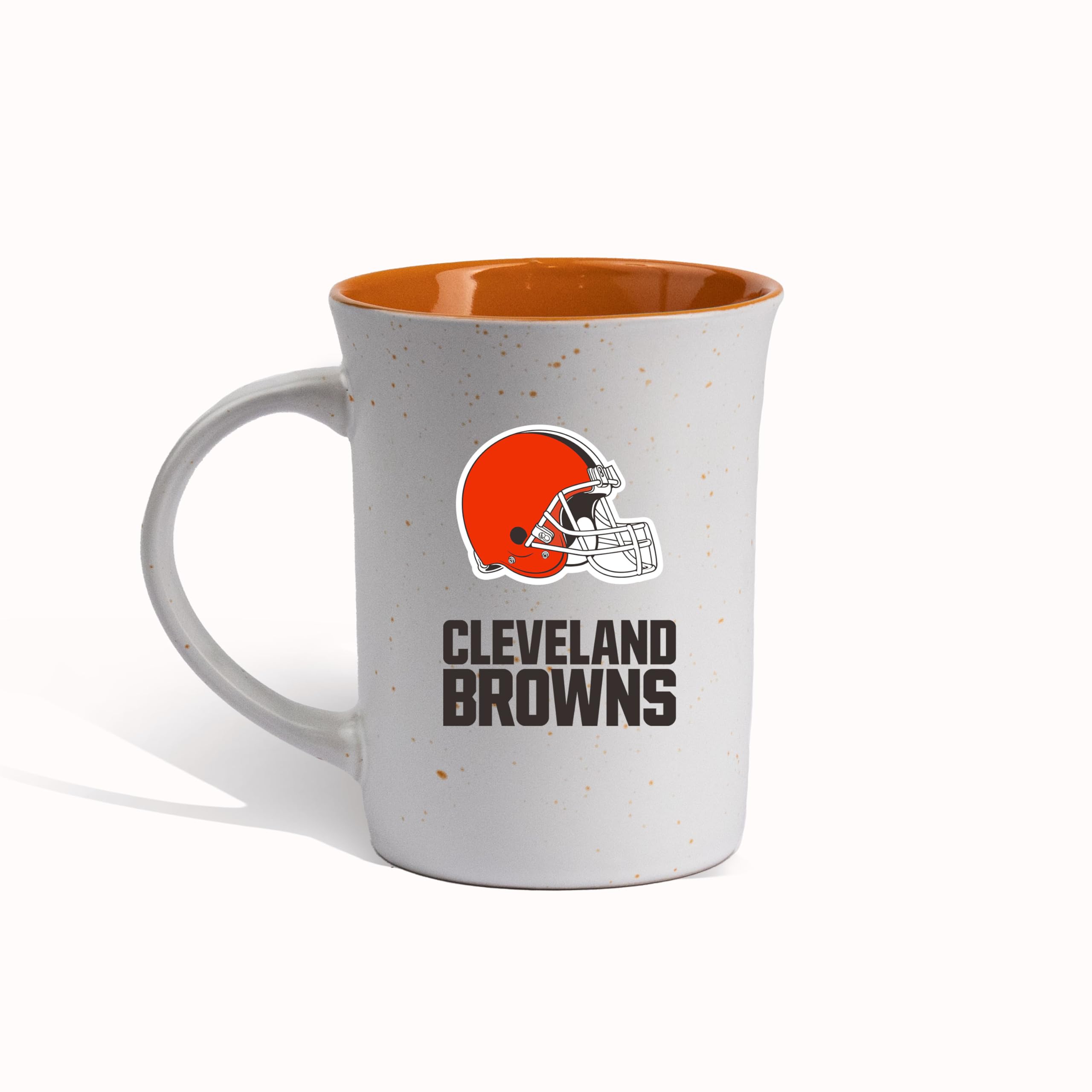 The Memory Company Officially Licensed 15oz Speckle Mug with Logo, Cleveland Browns