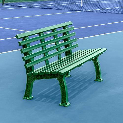Miniatura 5 de Vermont Banco de cancha de tenis - 3 y 4 plazas  Estándar o sin respaldo (estándar, verde, 4 plazas)