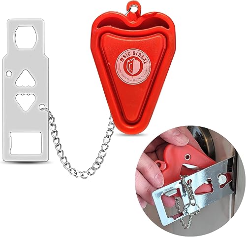 SecuraDoor Cerradura de viaje - Cerradura de puerta portátil para seguridad del hogar, privacidad adicional y seguridad en el hogar