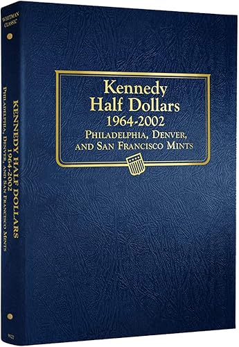 Whitman US Kennedy Álbum de monedas de medio dólar 1964 - 2002 #9127