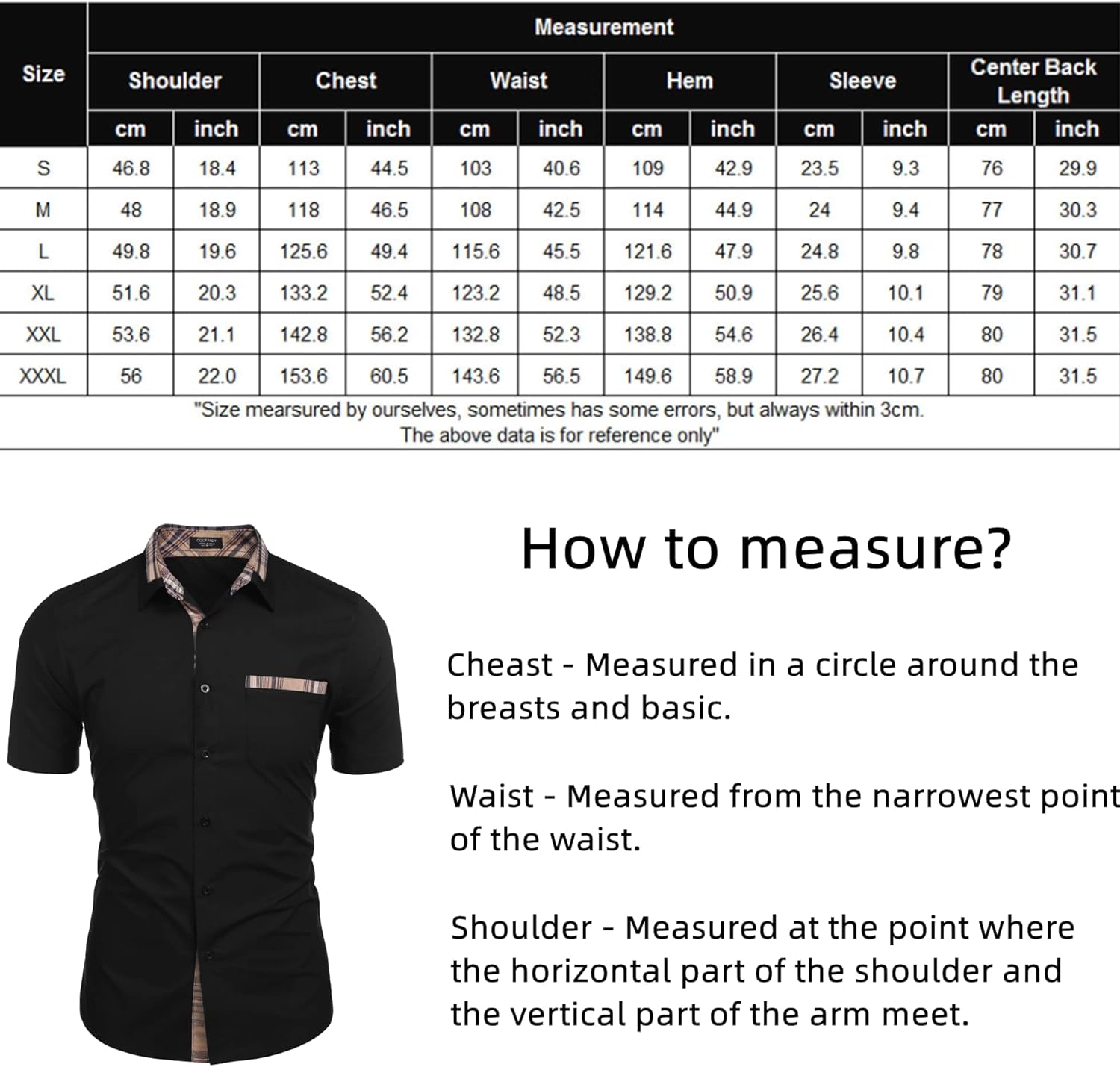 COOFANDY Men's Casual Shirt Dress Shirt Short Sleeve Regular Fit Business Shirt Non Iron Shirt Plaid Collar with Pocket 7 71IoayDUOQL. AC SL1500