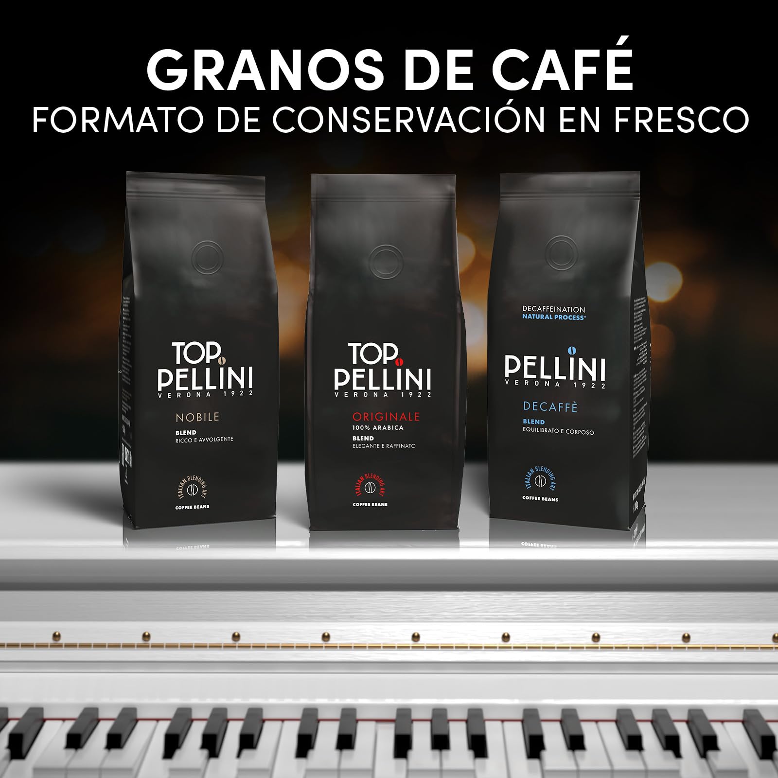 Pellini Café en Granos Top 100% Arábica 500g