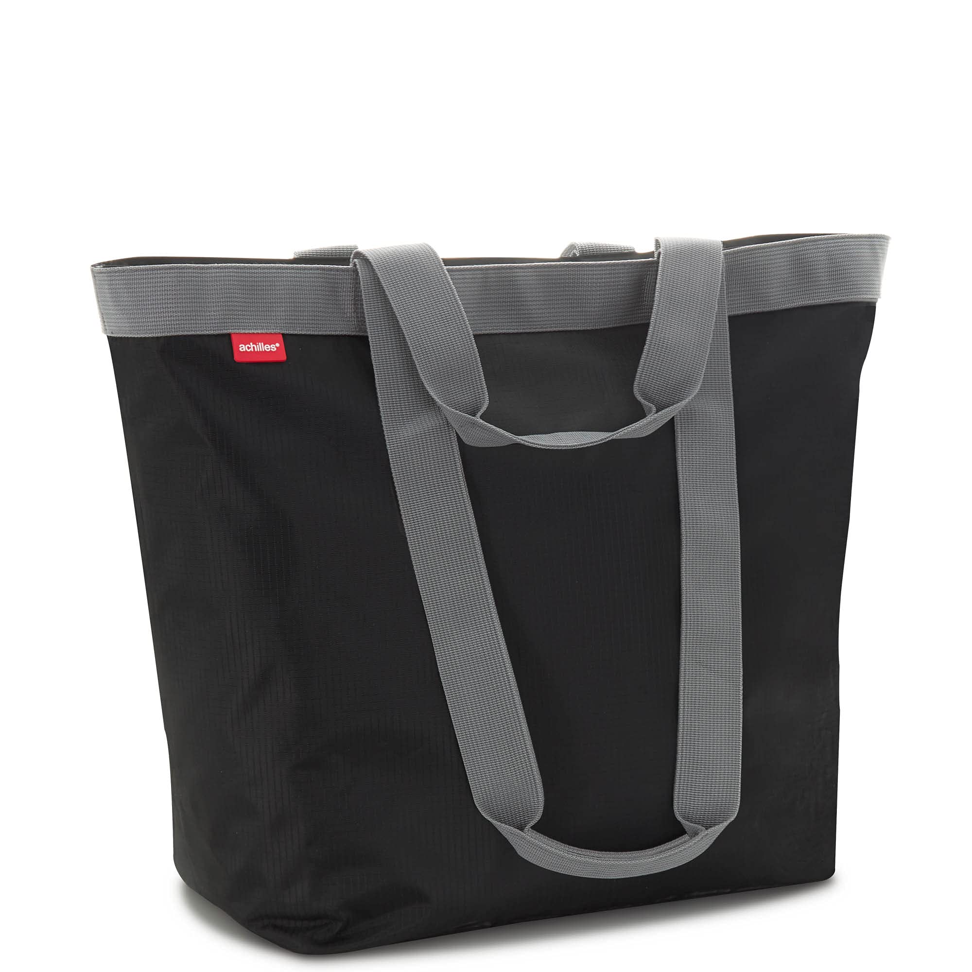 achillesBolsa de la compra de poliéster con cremallera, lavable y reutilizable para compras, deportes, piscina, playa, 51 cm x 20 cm x 40 cm