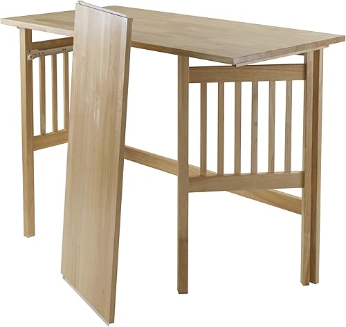 Miniatura 10 de Winsome WoodEscritorio plegable de madera natural
