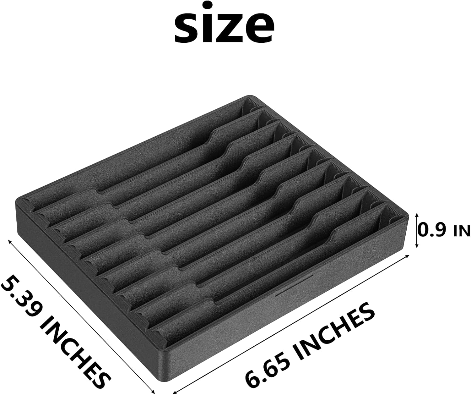 Whetstone Case compatible with Ruixin | 6"x1" Knife Sharpening Stone Organizer | 9-Piece Holder compatible with Ruixin-Style Sets | Universal Stone Storage/Holder