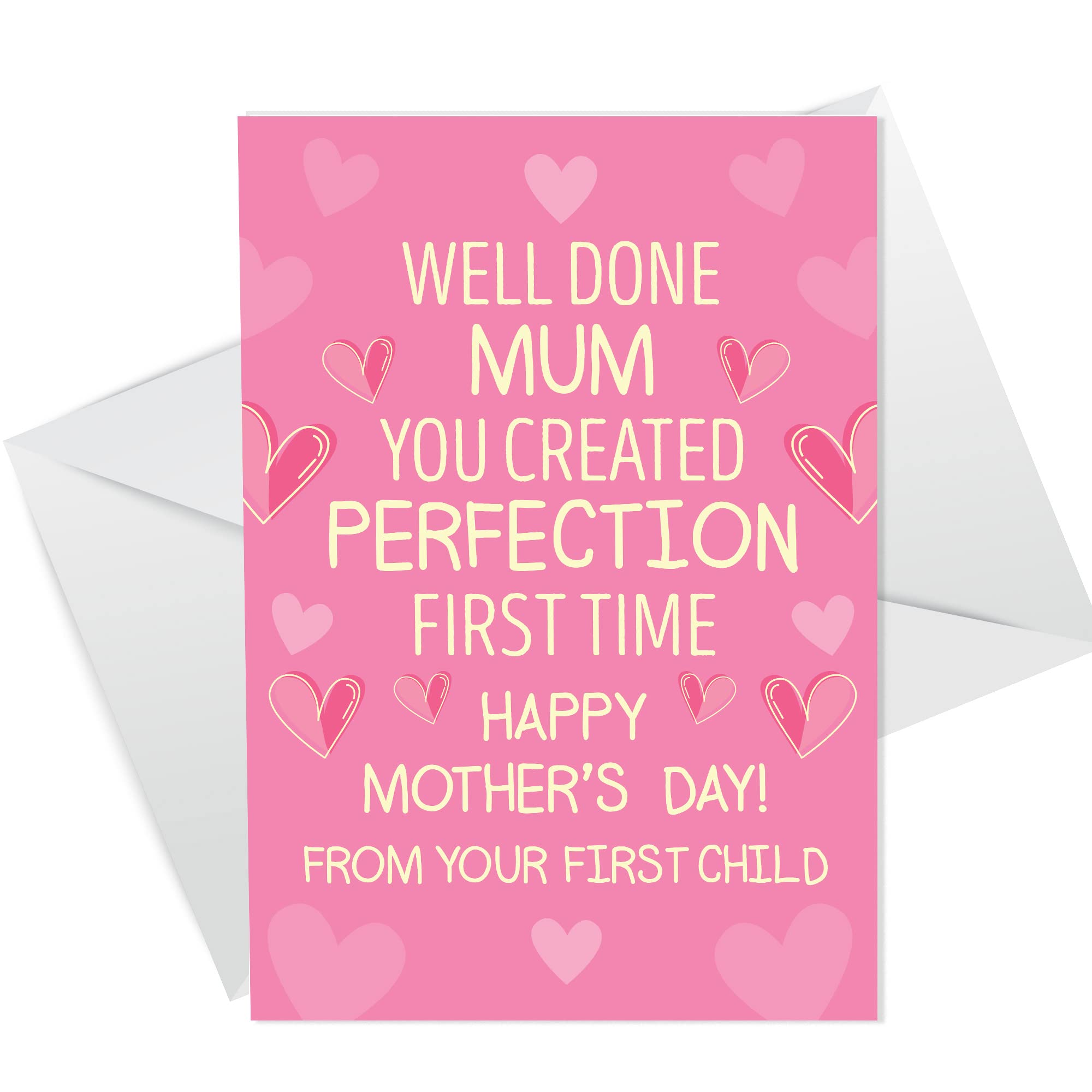RED OCEAN Funny Mothers Day Card From Son Daughter - Novelty Mothers Day Card For Mum - Card With Envelope - Funny Mum Cards