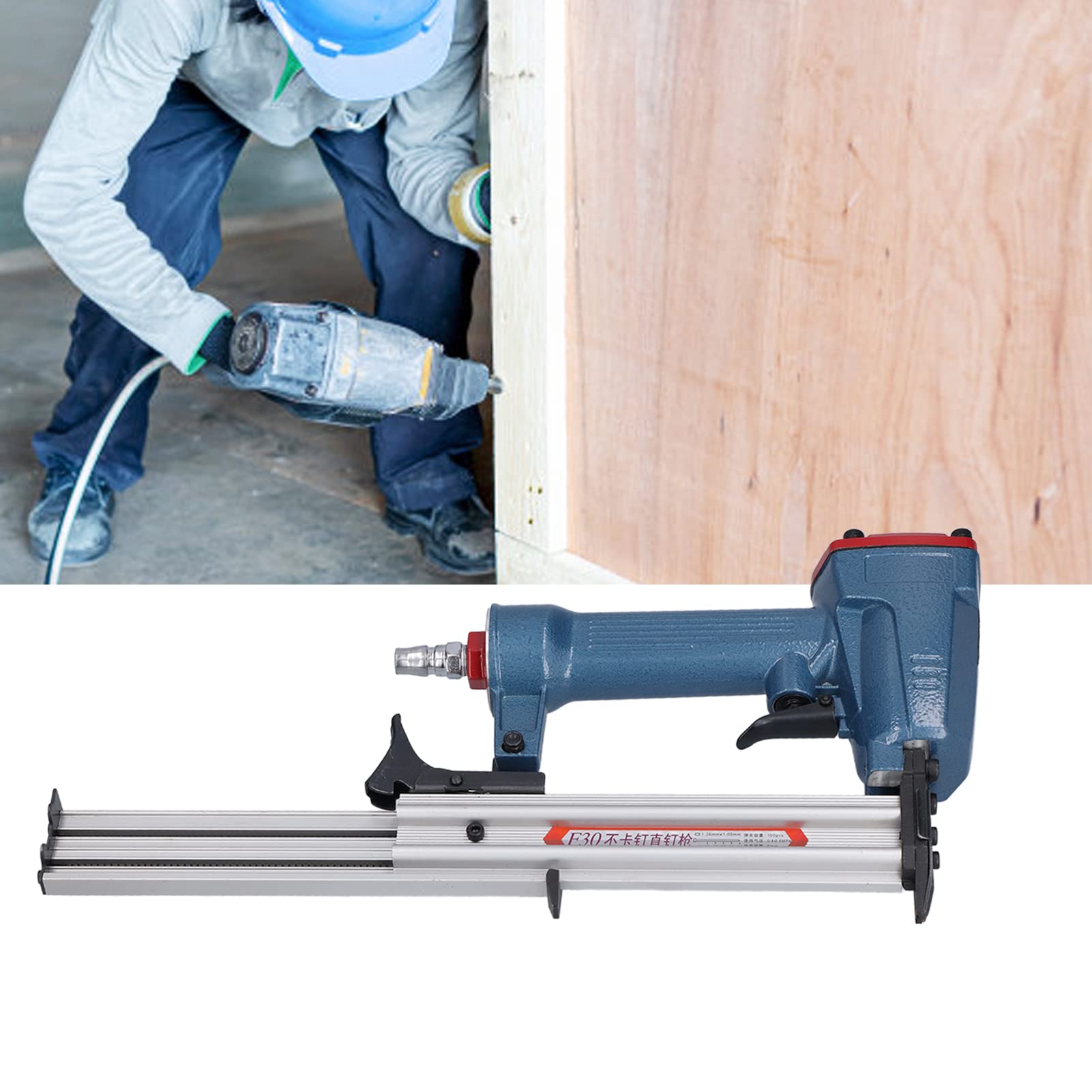 TANIQIACA Efficient Air Nailer for Woodworking and Decor Projects - Aluminium Alloy, High Capacity