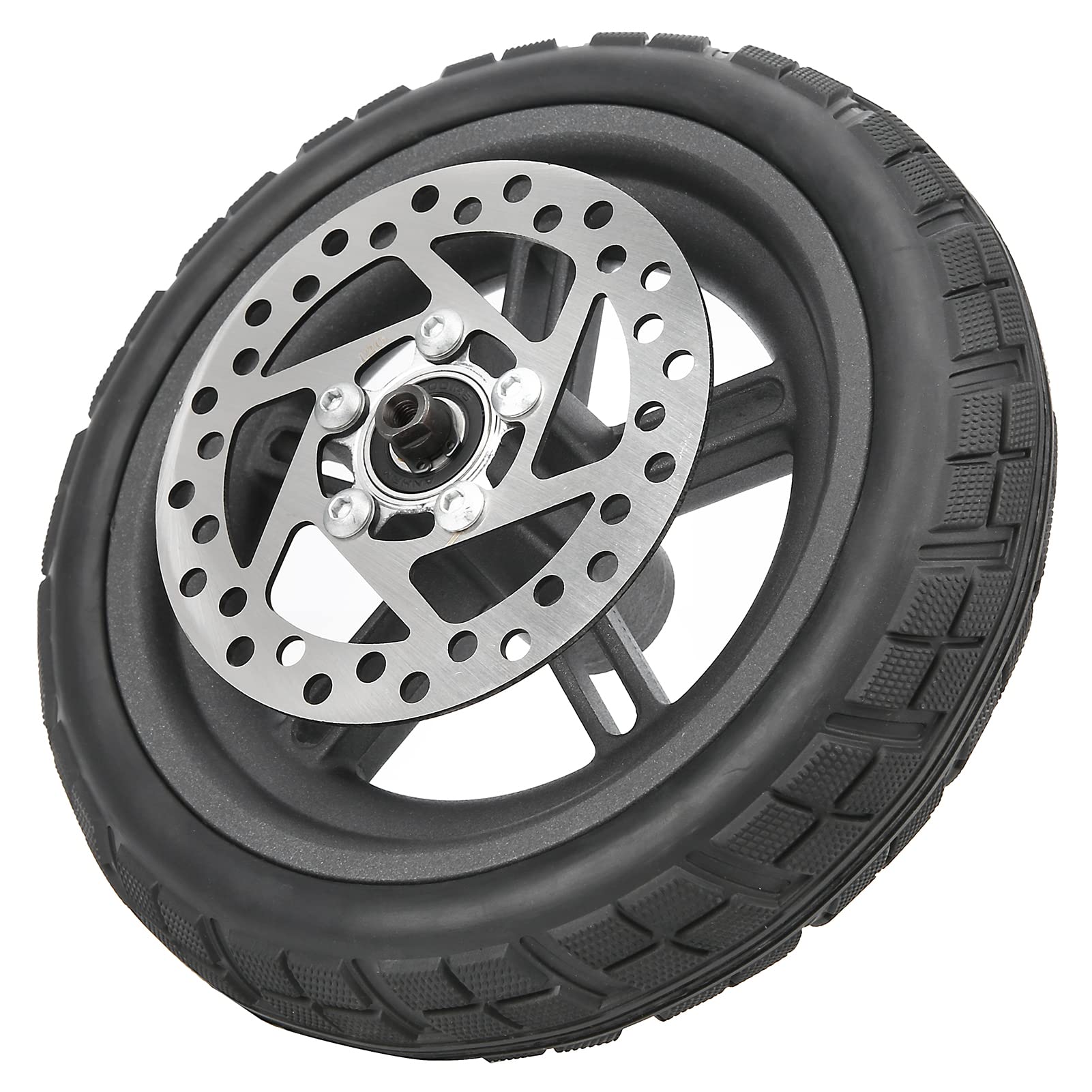 Tbest Ensemble de Remplacement de Pneu Arrière de Roue Arrière de 8,5 Pouces, Ensemble de Remplacement de Scooter, Frein à Disque de 120 Mm, Antidéflagrant, Absorption des Chocs
