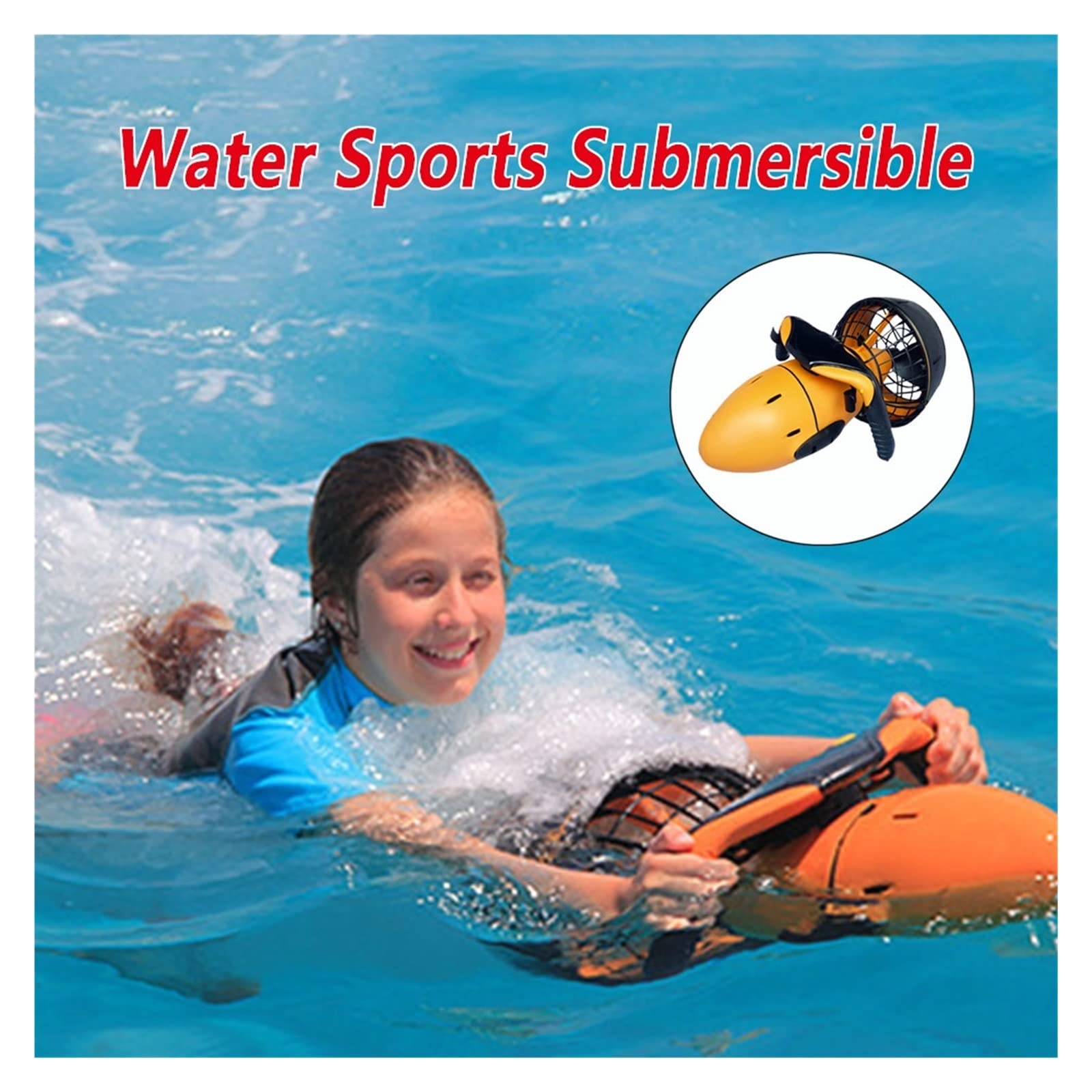 Outdoor Motion Water Pool Sea Scooter 300W Underwater Dual Speed ​​Water Propeller Subacquea Diving Scooter Attrezzatura Sport Acquatici Moto d'Acqua per Piscina
