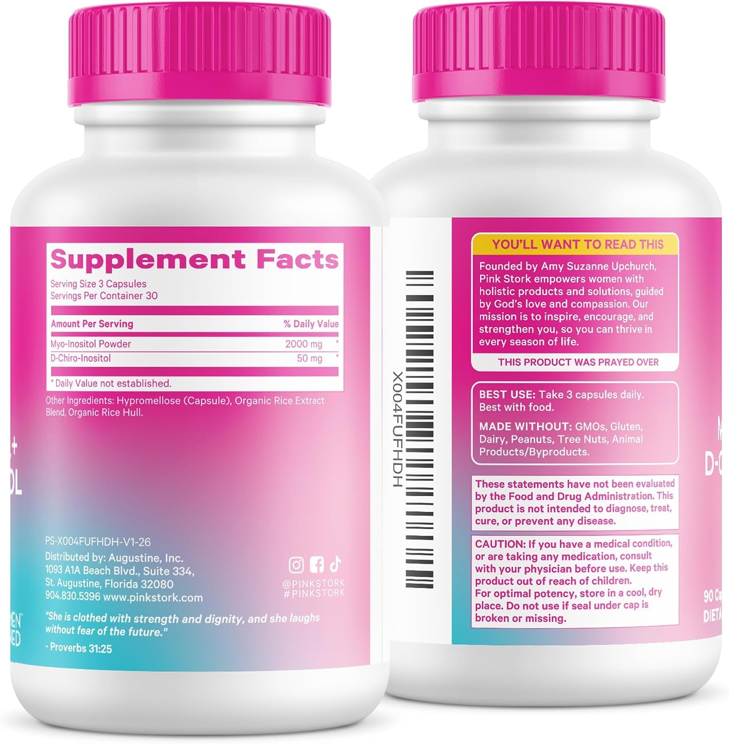 Pink Stork 40:1 Myo & D-Chiro Inositol for Women | Hormone Support | 60 ct — Amazon image 10