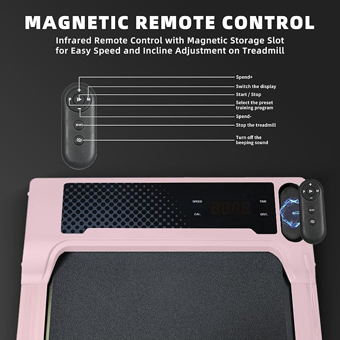 Caminadora Portátil Under Desk Walking Pad, Color Rosa miniatura 5