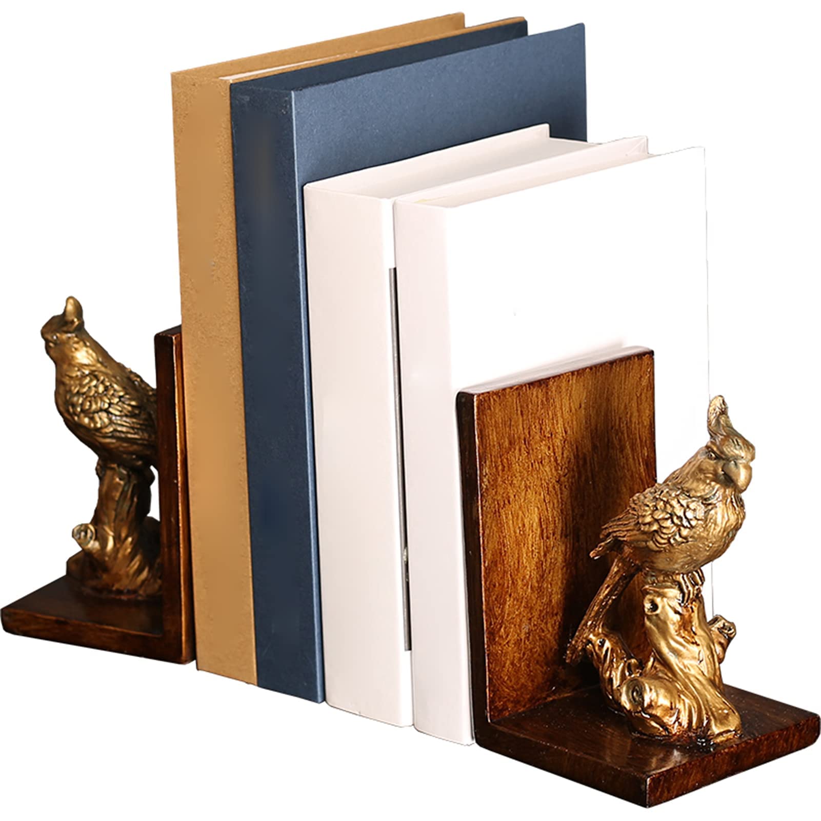 Fermalibri decorativi in resina Parrot Fermalibri per scaffali Ufficio Antiscivolo Heavy Duty Fermalibri Per Libri Dvd Videogiochi Riviste Fermalibri Per La Casa Decorativo