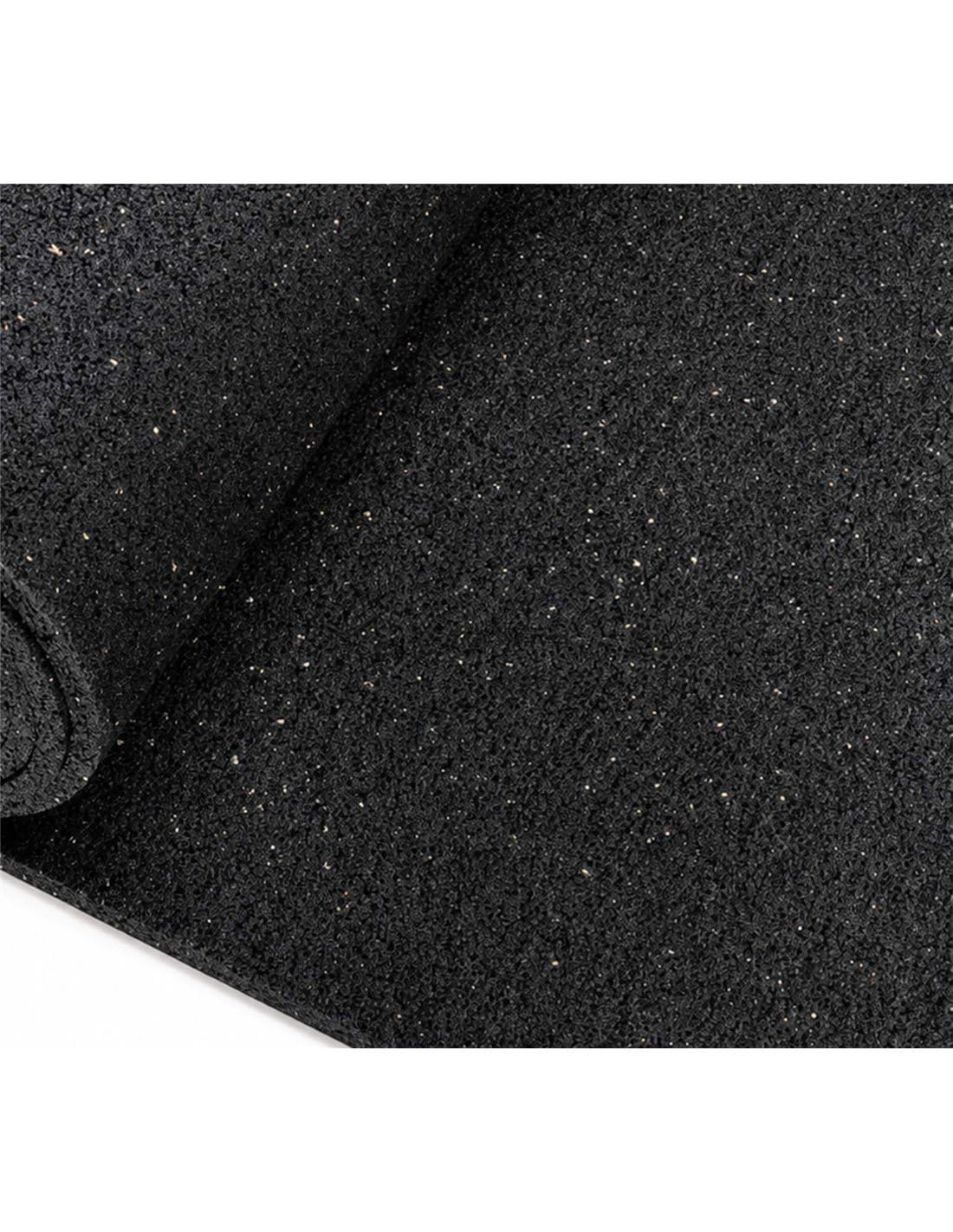 Jardin202 - Esterilla de Ejercicio y Fitness Especial para Gimnasios | EPDM Negro | Base Negra